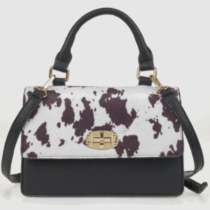 BOLSO DE MANO  ANIMAL PRINT VACA