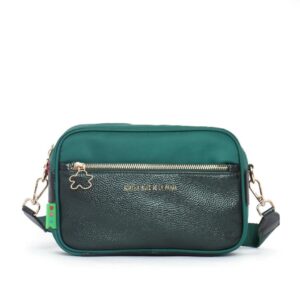 Bolso bandolera nylon metalizado