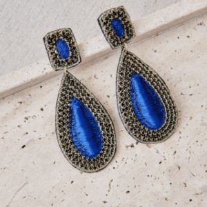 Pendientes Con Hilo Bordado