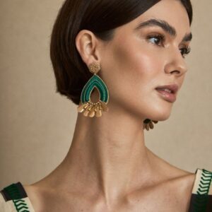 Pendientes Gota Bordado