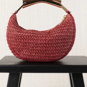 Bolso Rafia Medialuna 15419BO